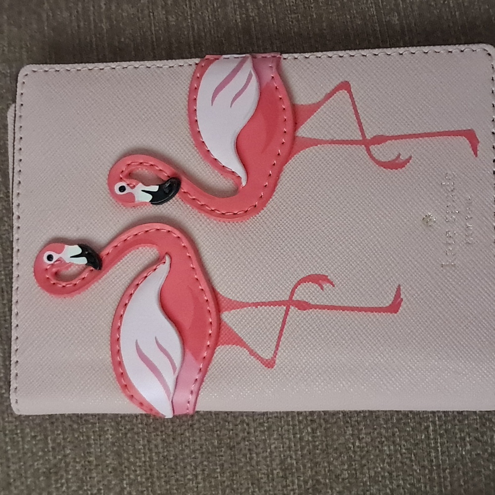 Kate Spade Flamingo passport holder